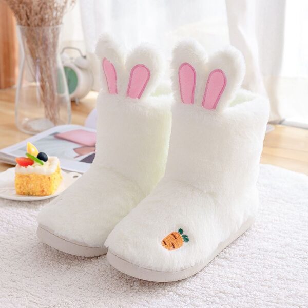 Cute Bunny Ears Non-slip Plush Slippers