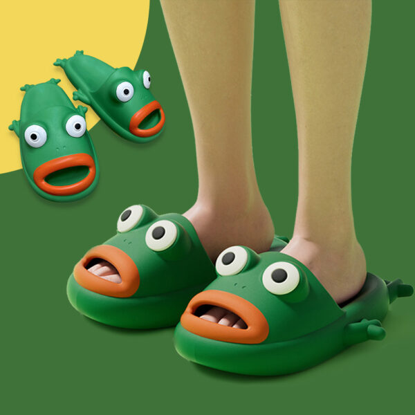 Cute Frog Bathroom Slippers