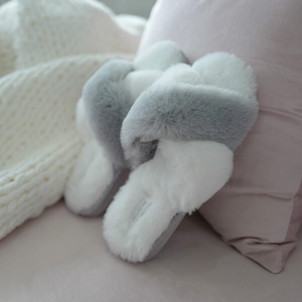 Bunny Fleece Soft Bottom Slippers